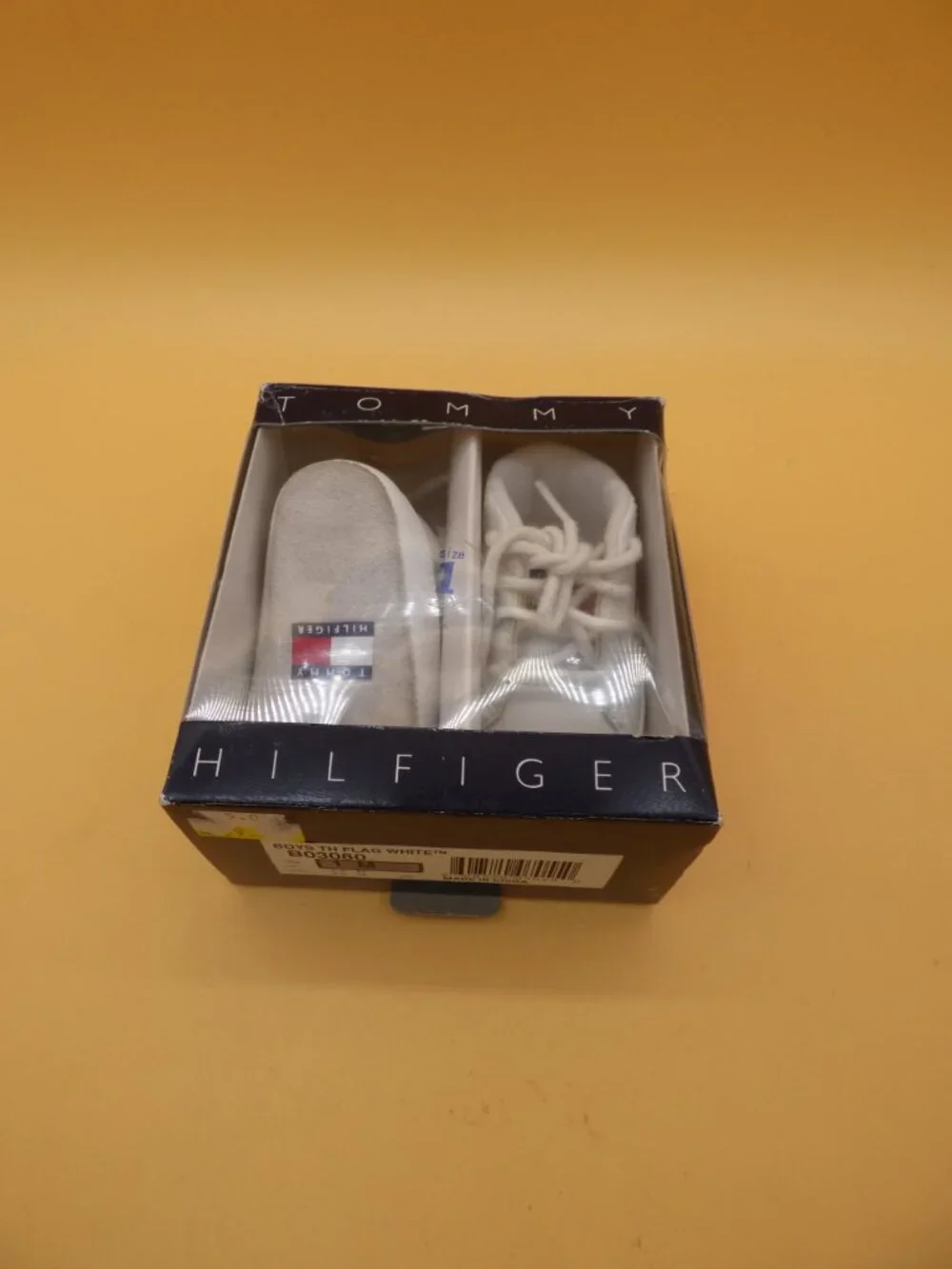 Vintage Tommy Hilfiger Baby Crib Shoes Size 1 Boxed Lightly Worn 6 Wks-3 Mos Y2K